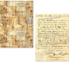 A5 Tissue Paper Set - 24 Sheets - Vintage Manuscript - Ciao Bella