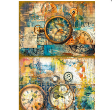 A4 Rice Paper Set - Past Time - 4/Pkg - Ciao Bella