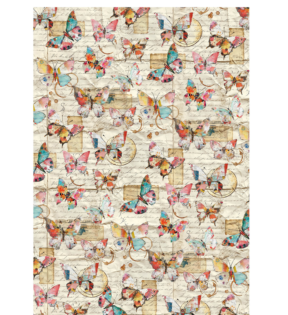 A4 Rice Paper Set - Quintessential - 4/Pkg - Ciao Bella