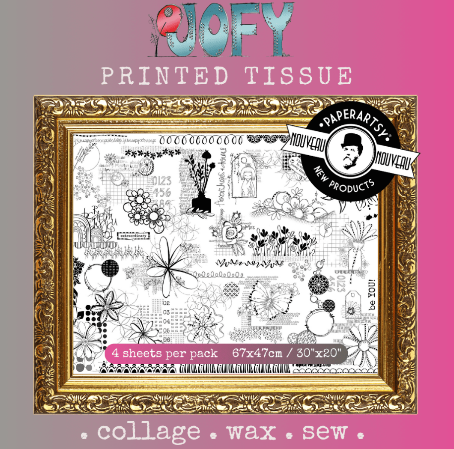 Printed Tissue - JoFY - Paperartsy