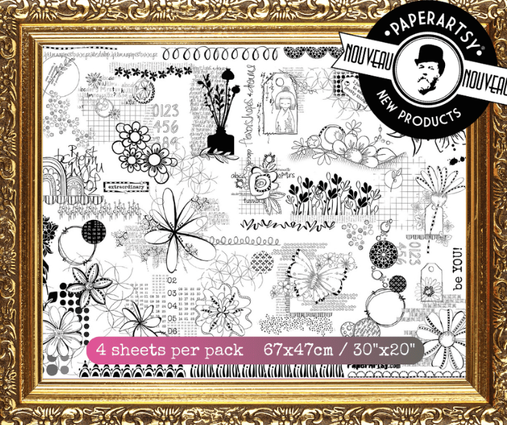 Printed Tissue - JoFY - Paperartsy