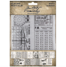 Collage Paper - Archives -  30 Pieces - Ideaology - Tim Holtz