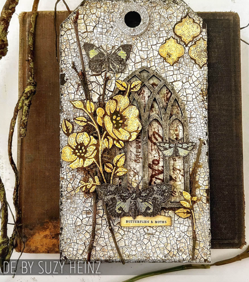 Tim Holtz - Script - Floral - Stampers Anonymous