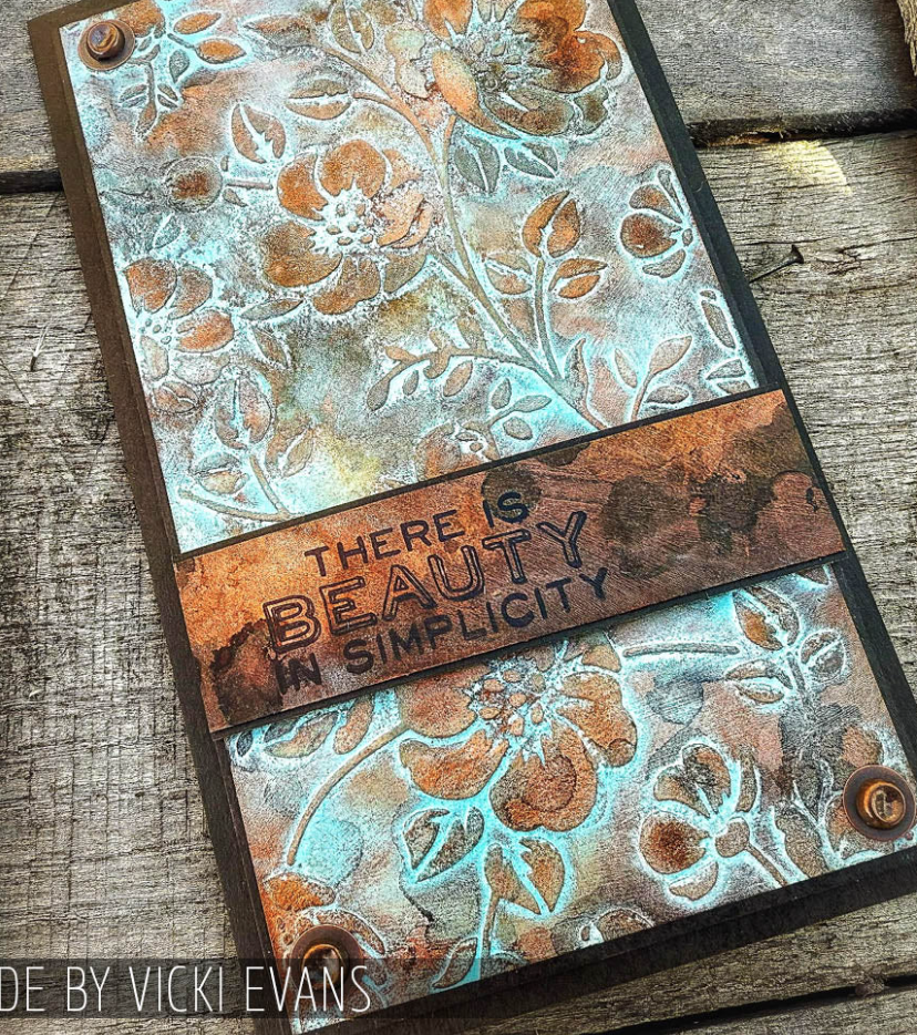 Tim Holtz - Script - Floral - Stampers Anonymous
