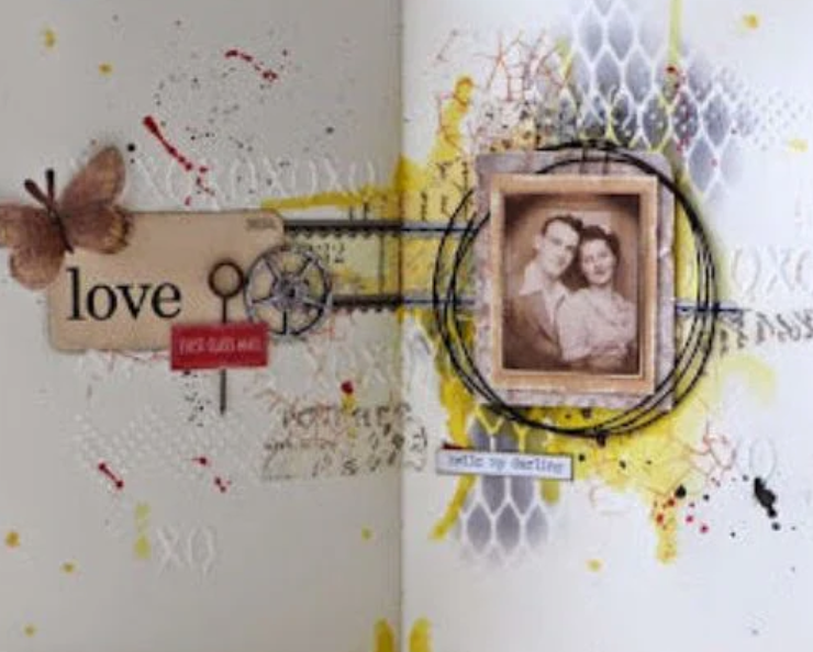 Tim Holtz - Script - Mesh - Stampers Anonymous