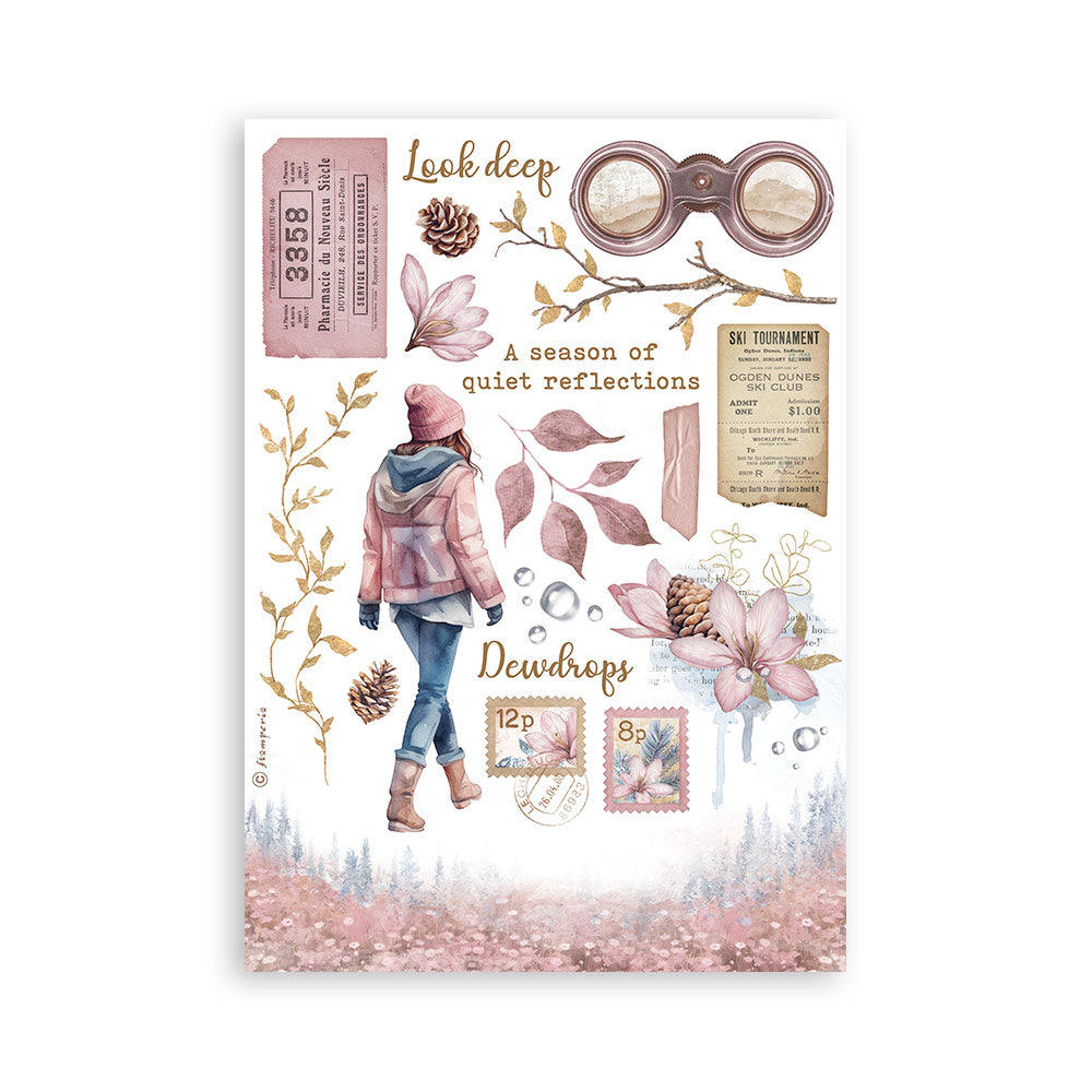 Washi Pad 8/Pkg - Dewdrops - Create Happiness - Stamperia