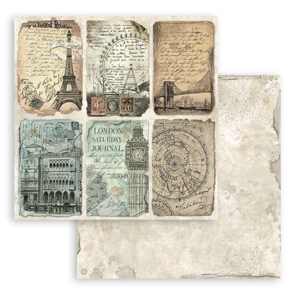 12x12 - Around The World - Double-Sided Paper Pad - Stamperia