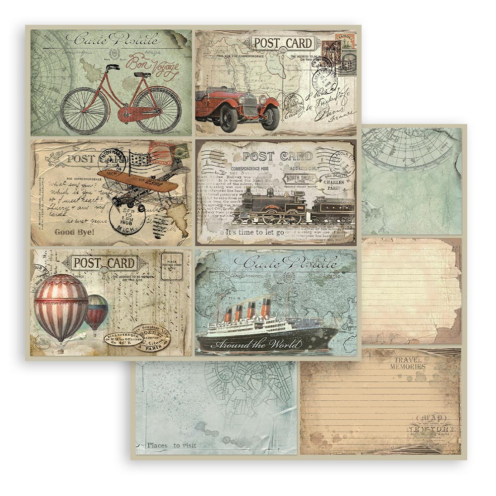 12x12 - Around The World - Double-Sided Paper Pad - Stamperia