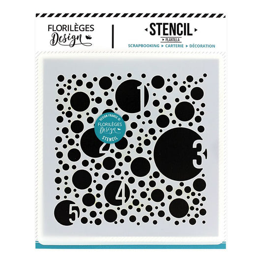 Bubbles - Stencil - Florilèges Design