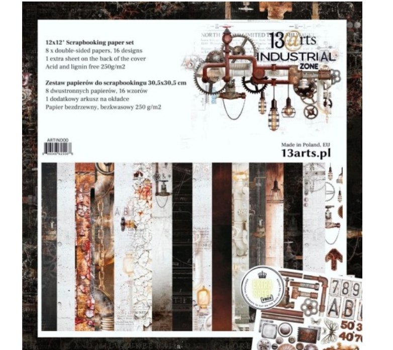13 @rts - INDUSTRIAL ZONE Paper Set 12x12 Inch 13 @rts