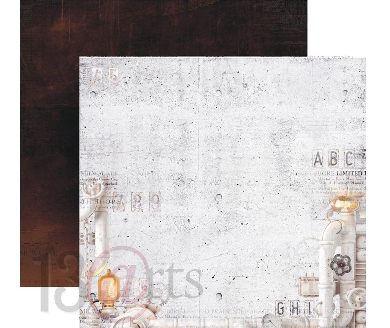 13 @rts - INDUSTRIAL ZONE Paper Set 12x12 Inch 13 @rts