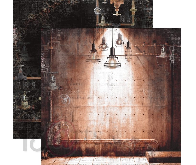 13 @rts - INDUSTRIAL ZONE Paper Set 12x12 Inch 13 @rts