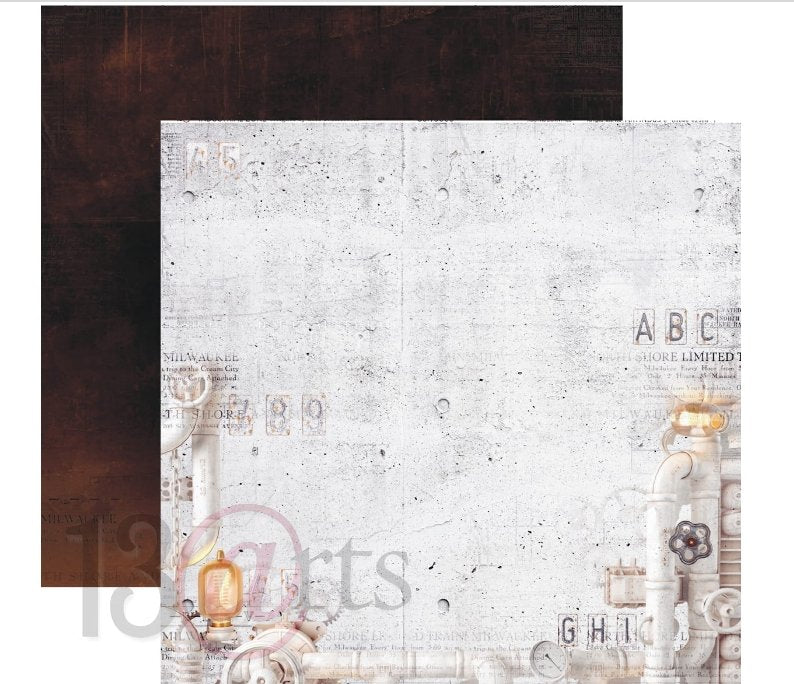 13 @rts - INDUSTRIAL ZONE Paper Set 6x6 Inch 13 @rts