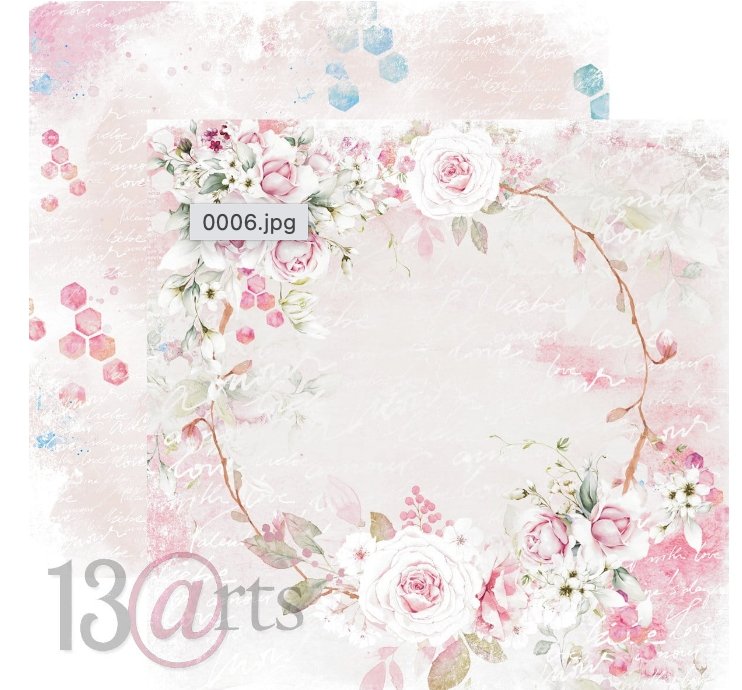 13 @rts - ROSE IN LOVE Paper Set 6x6 Inch 13 @rts