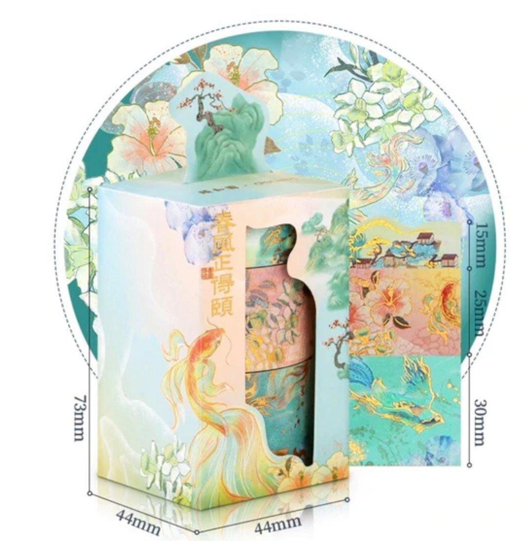 3 Piece Phoenix Reborn Gilded Washi Tape Set Washi Tape Shop