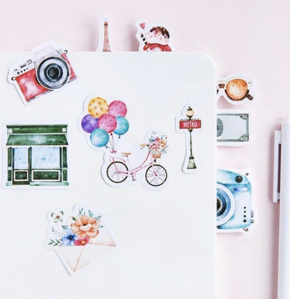 46 Piece Solo Expedition Planner Stickers Washi Tape Shop