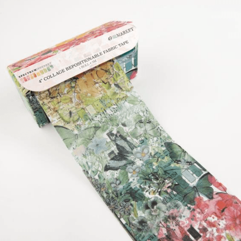 49 and Market - Spectrum Sherbet - 4" Fabric Tape Roll - Messy Papercrafts