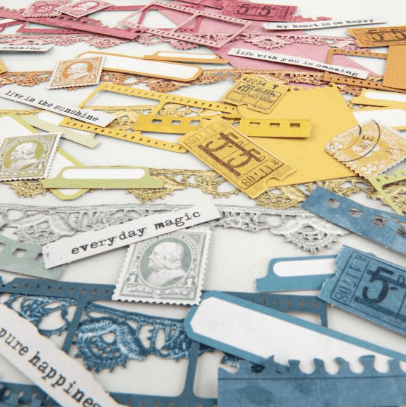 49 and Market - Spectrum Sherbet Laser Cut Elements - Messy Papercrafts