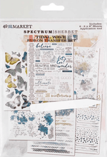 49 and Market - Spectrum Sherbet Tidal Wave Rub-On Transfer Set - Messy Papercrafts