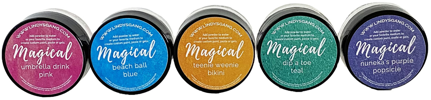 Summer Break - Lindy's Stamp Gang Magicals - Nuneka - 5/Pkg