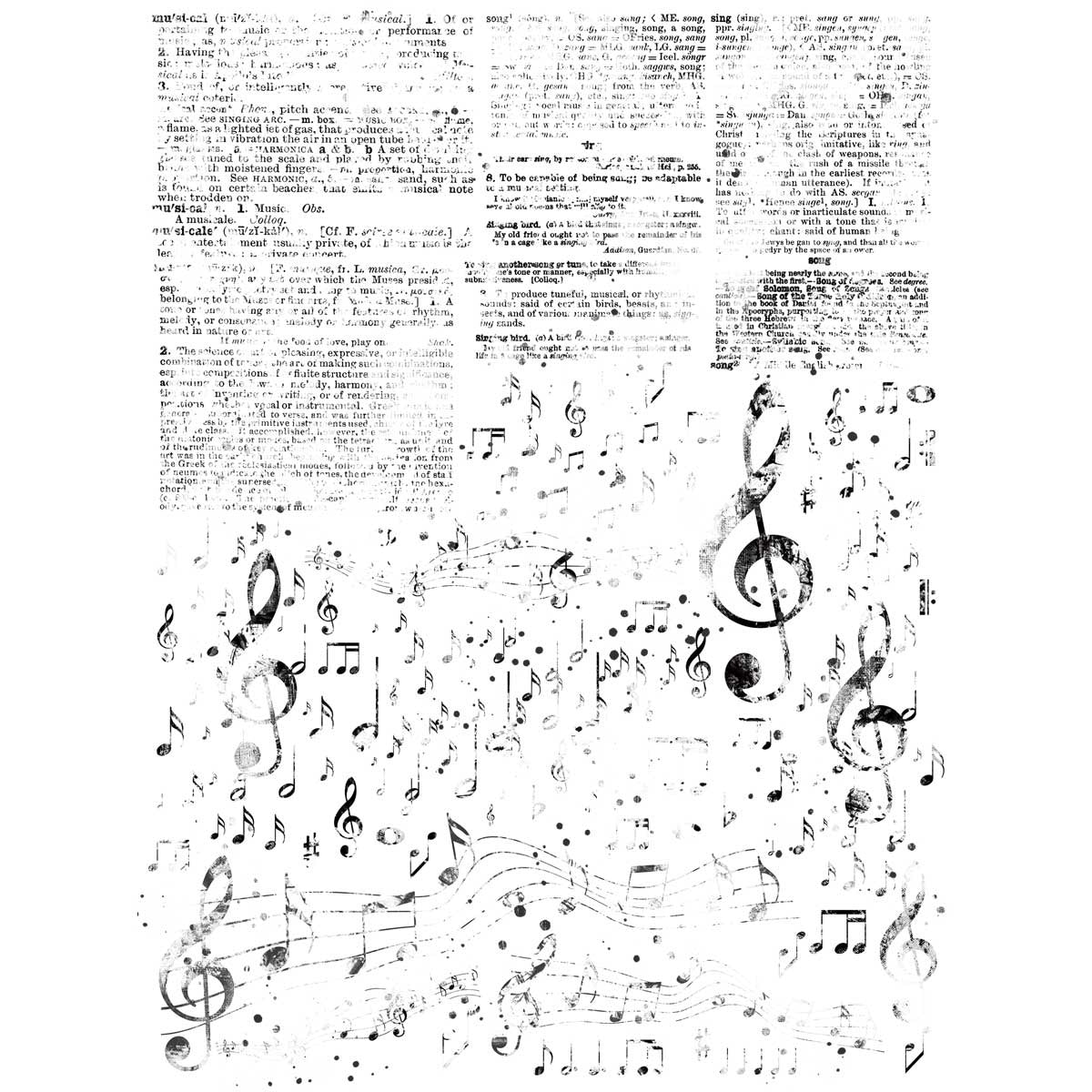 Music Blends - Essential Rub-Ons - 6x8 Inch - 2/Sheets - 49 And Market