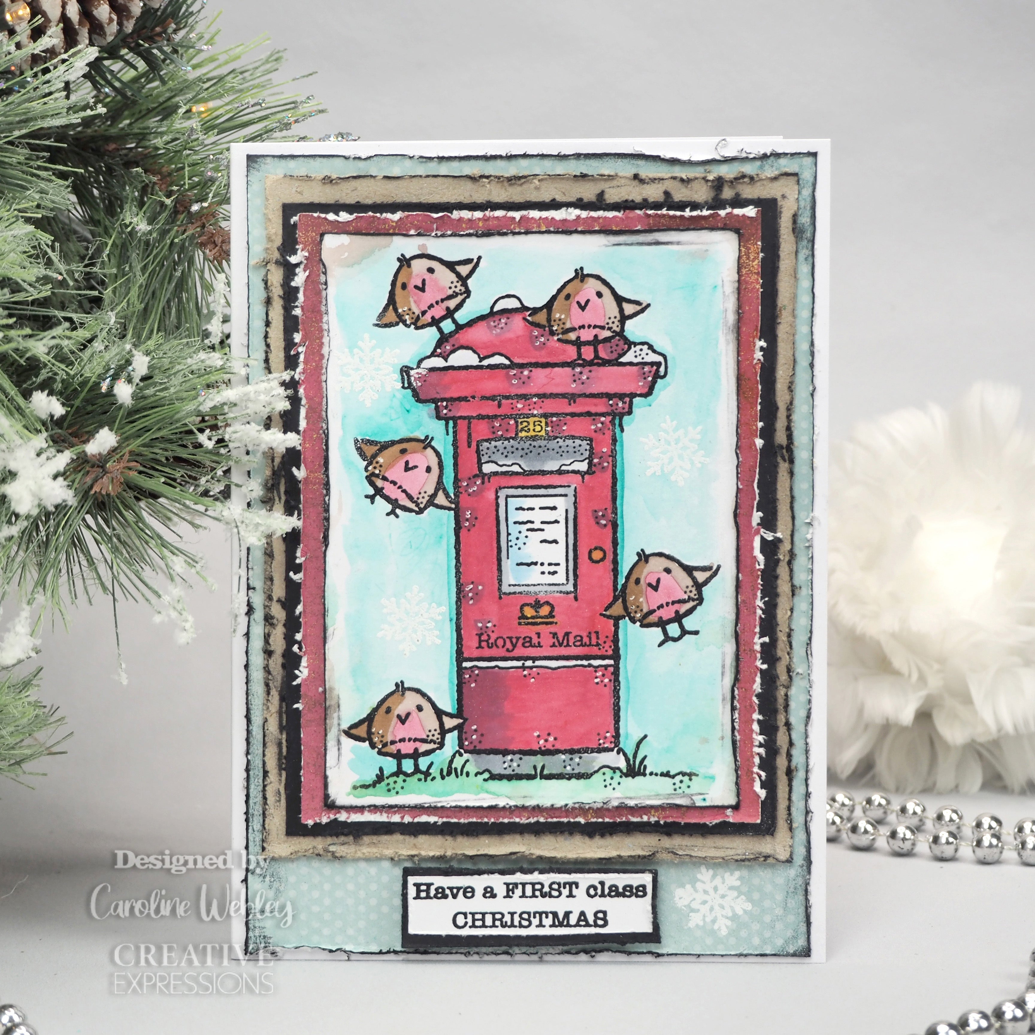 Robin Post - Clear Stamp - Woodware Craft Collection - 4X6