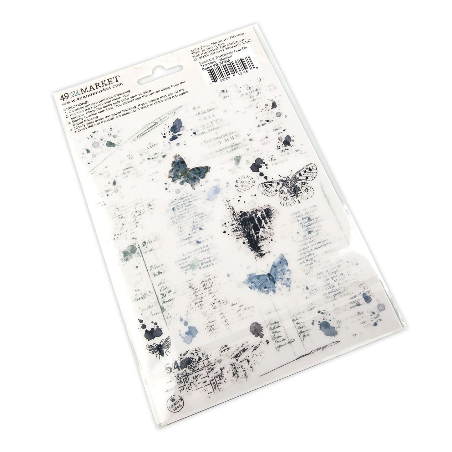 Rub-ons - Essential Textblends - Mariner - 49 And Market