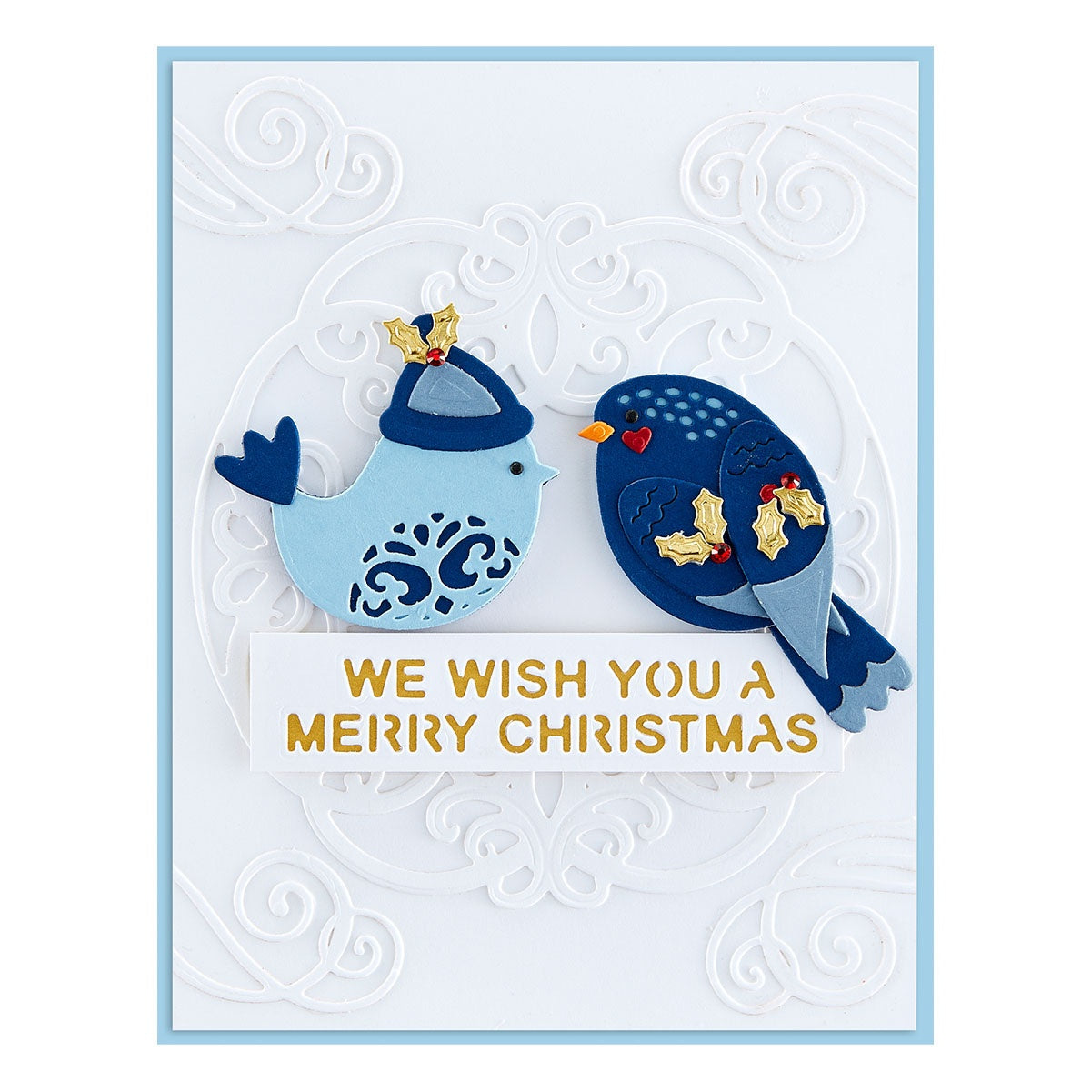Dies - Sugarplum Tweets -Christmas Flourish - Spellbinders by Becca Feeken