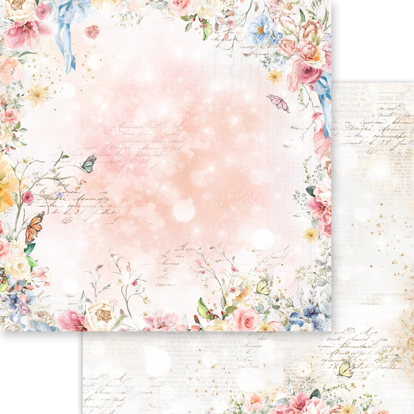 12x12 - Dusty Rose - Asuka Studio - Double Sided Paper