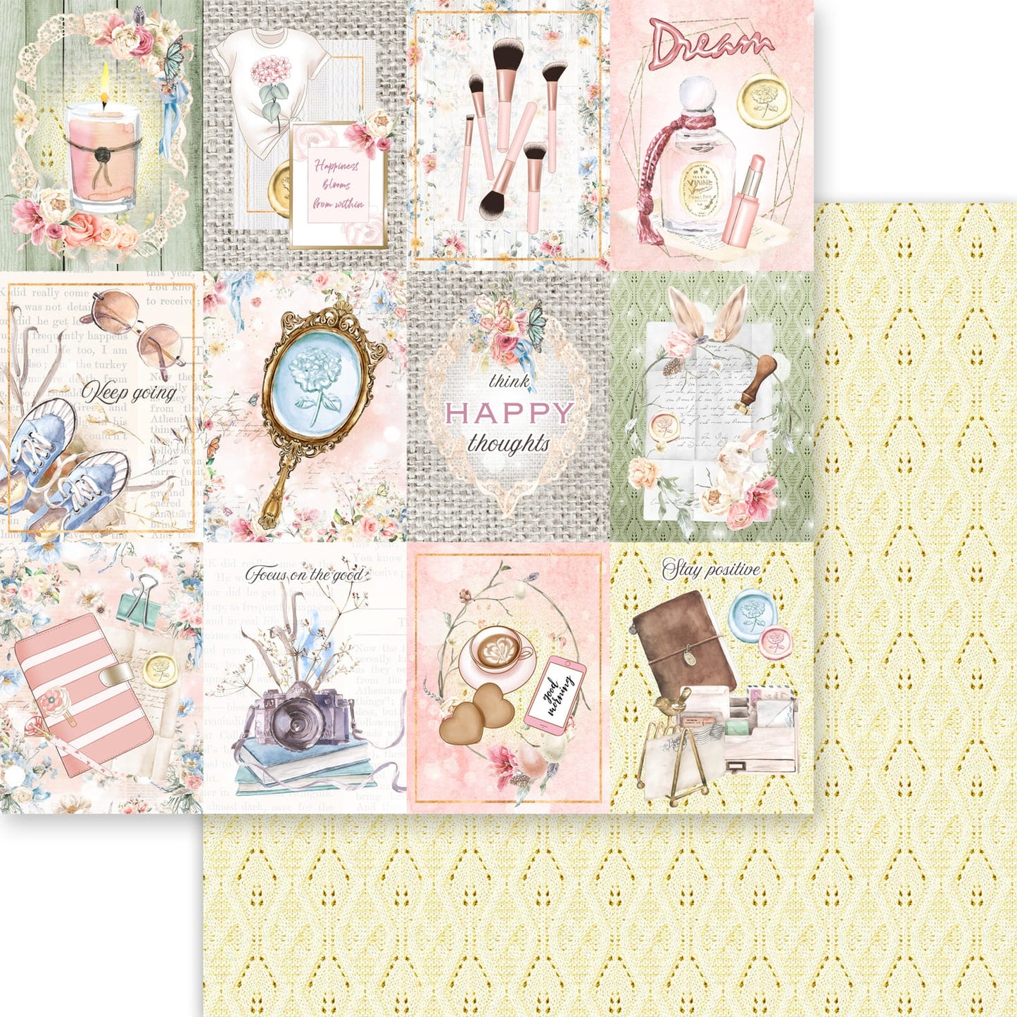 12x12 - Dusty Rose - Asuka Studio - Double Sided Paper