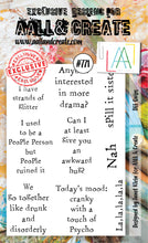 AALL and Create - Dee Quips - A6 - Designer Janet Klein - Clear Stamp Set - #771