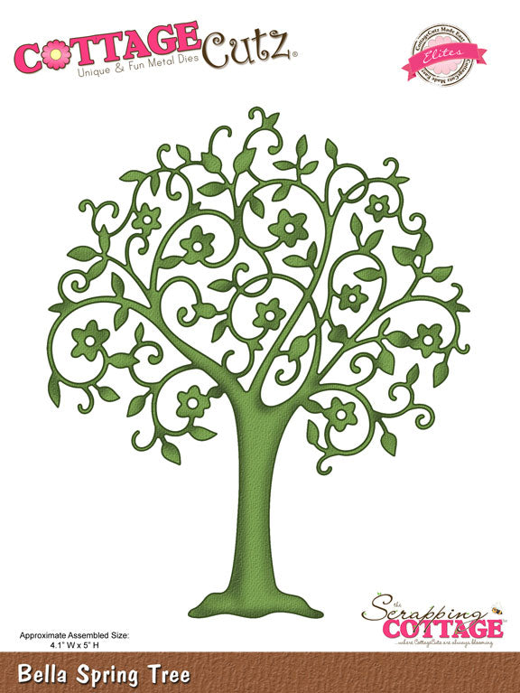 5x7 Bella Spring Tree - Die - Cottage Cutz