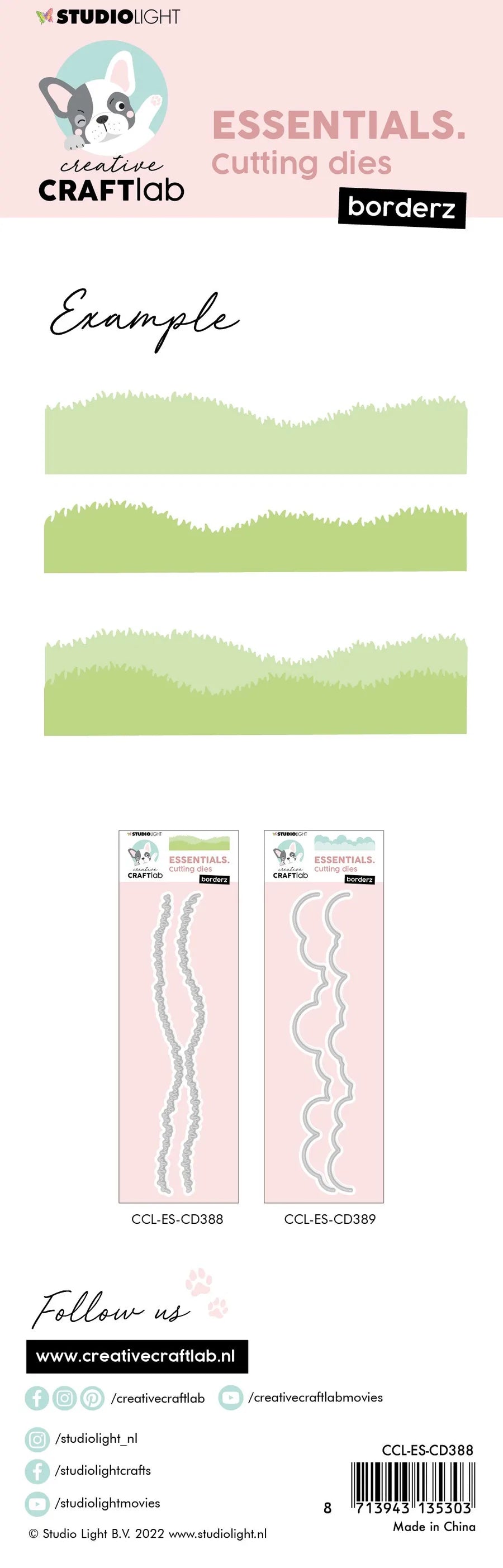 8x2 Grass Cutting Die - Border - Essentials - Studio Light