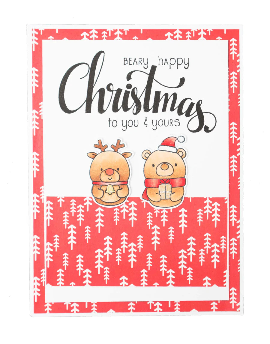 6x4 Clear Stamp Set - Fa La La La La - Essentials - Studio Light