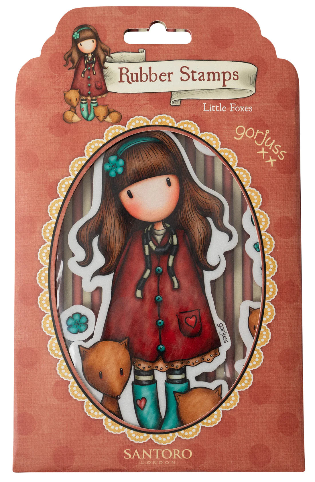 Little Foxes - Gorjuss - 4.7 x 6.7 inch - Cling Stamp - Studio Light