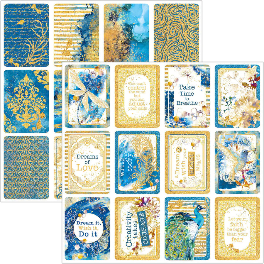 12x12 - Indigo - Paper Pad - 12/Pkg - Ciao Bella