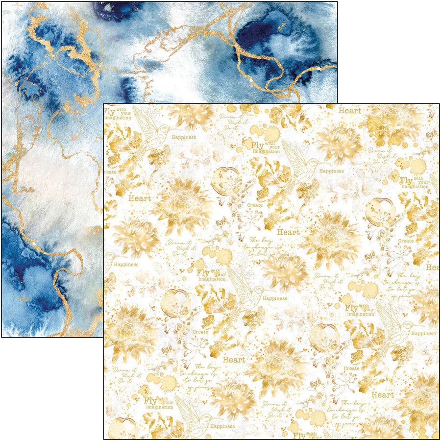 12x12 - Indigo - Paper Pad - 12/Pkg - Ciao Bella