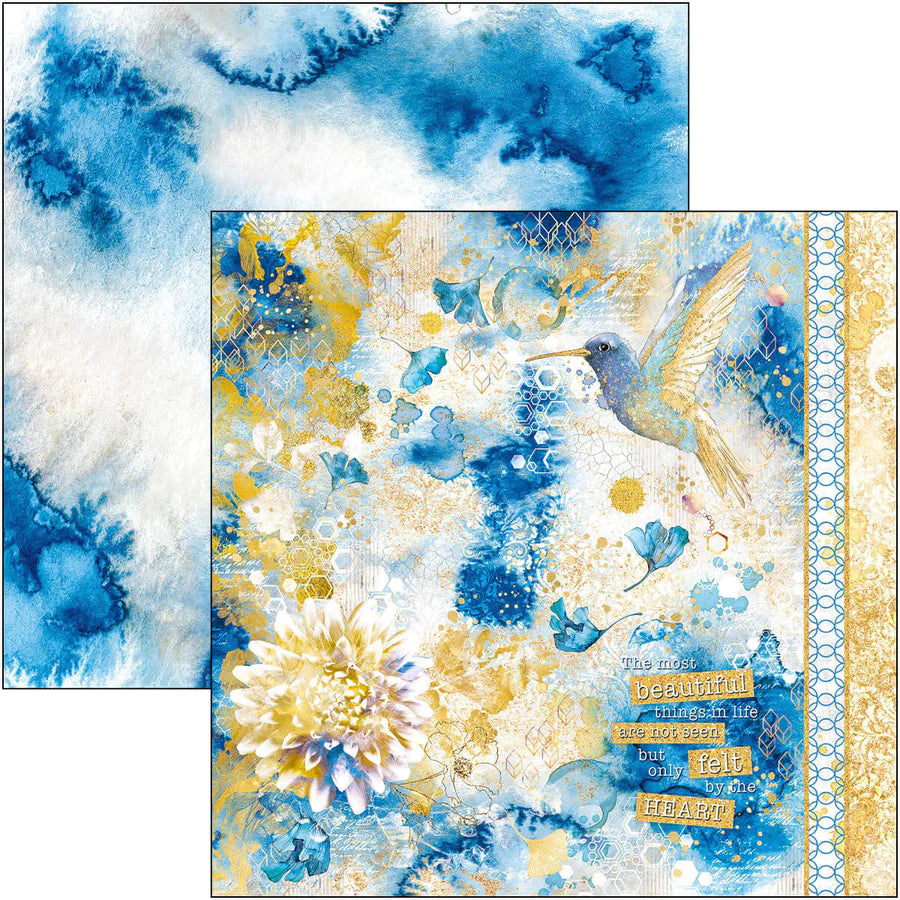 12x12 - Indigo - Paper Pad - 12/Pkg - Ciao Bella