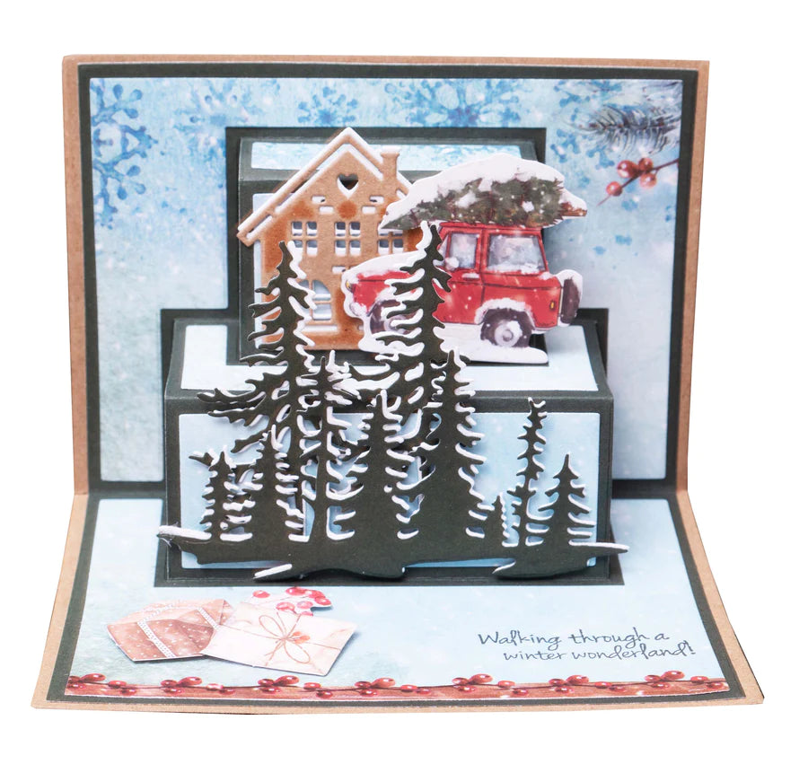 6x4 Cutting Dies - Landscape Houses - Let It Snow - Studio Light