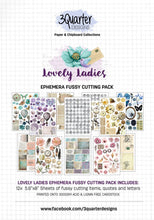 A5 - Lovely Ladies - Ephemera Fussy Cutting Pack - 3 Quarter Designs