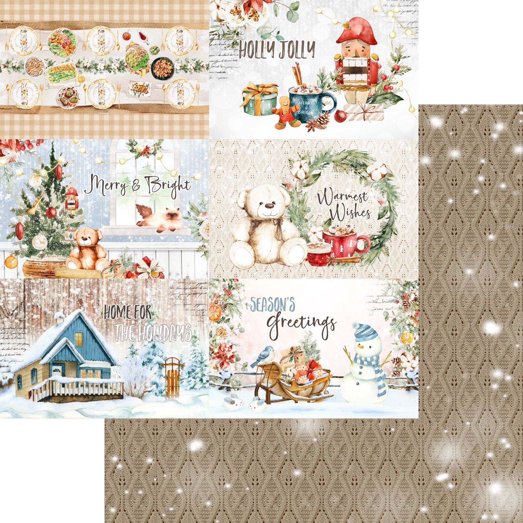 12x12 Paper Collection Pack - Home for the Holidays - Memory Place - Asuka Studio