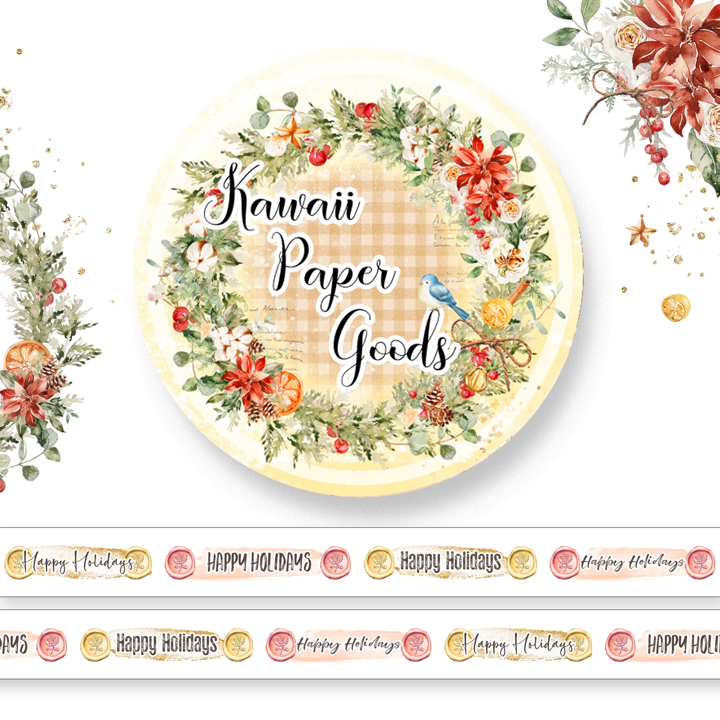 Washi Tape - Home for the Holidays - Memory Place - Asuka Studio