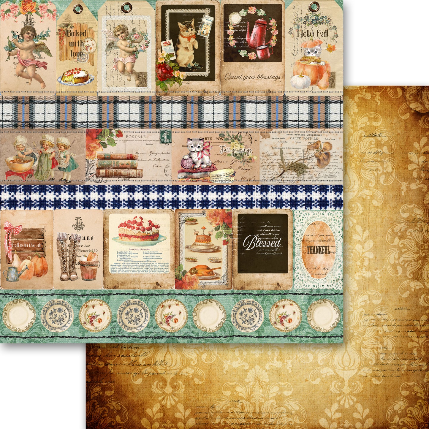 12x12 Paper Pack Collection - Fall Is In The Air - Memory Place - Asuka Studio