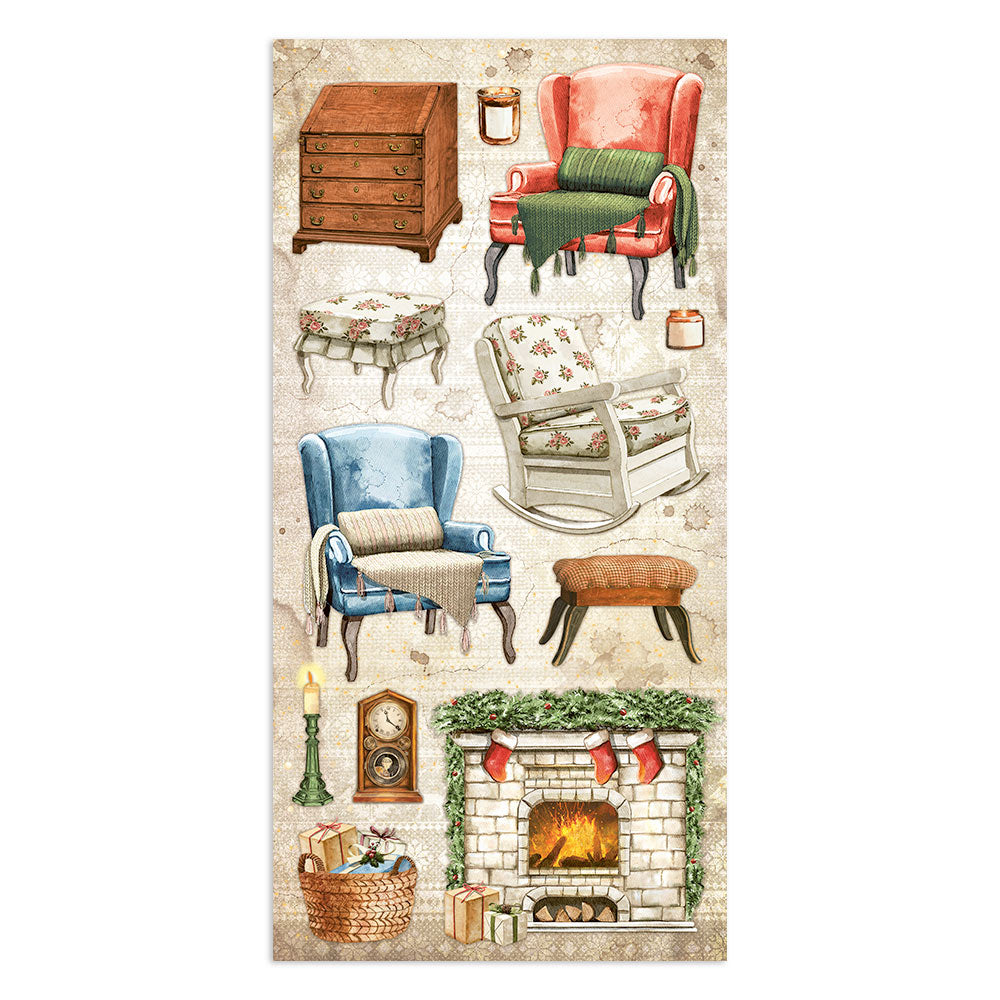 Home For The Holidays - Collectables - 6x12 Inch - Double Sided Paper - Stamperia