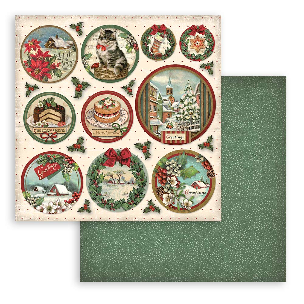 Classic Christmas - 6x6 Inch - Double Sided Paper Pad  - Stamperia