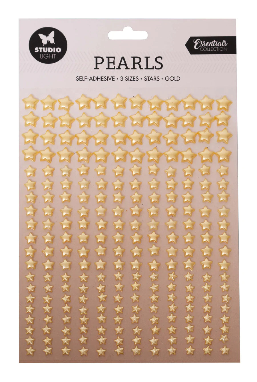 240 Pcs Gold Stars - Self-Adhesive Pearls - Essentials - Studio Light