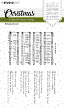 6x4 Clear Stamp - Christmas Background Music - Essentials - Studio Light