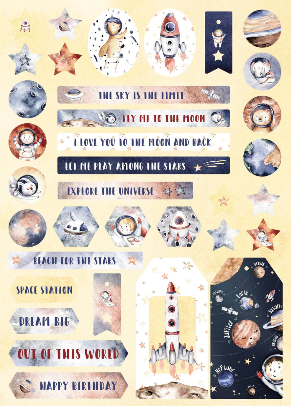 Studio Light - DIY Block Explore The Universe - A4 - Essentials Nr.17 Studiolight