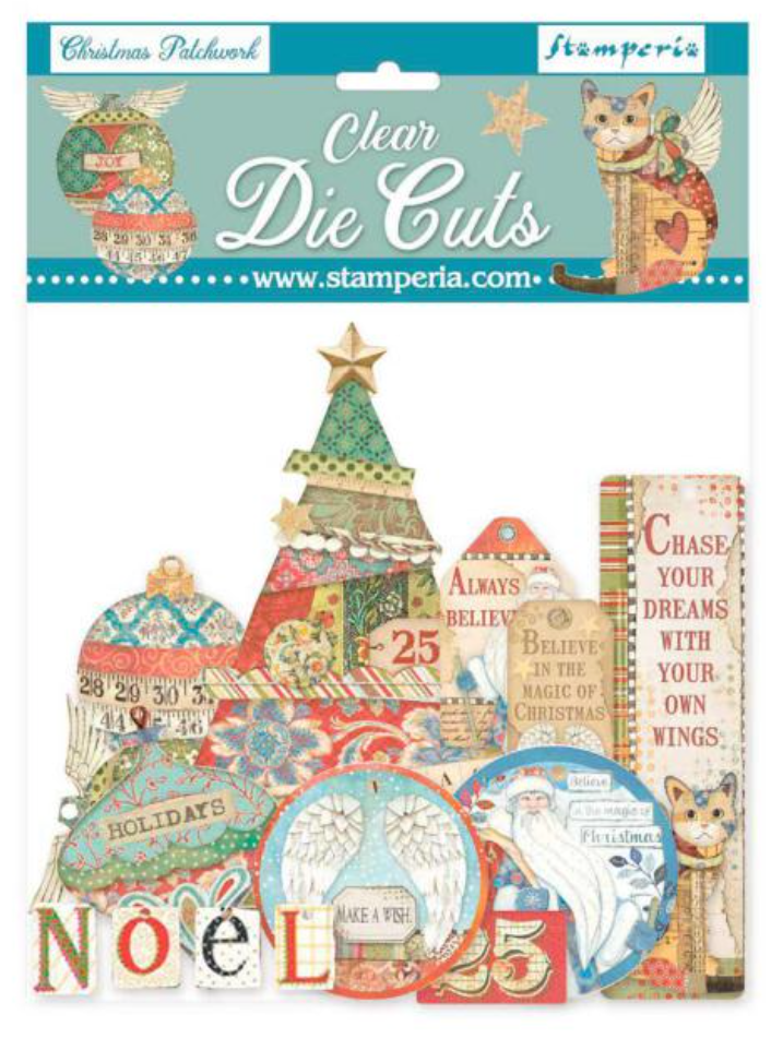 Stamperia - Clear Die Cuts - Christmas Patchwork