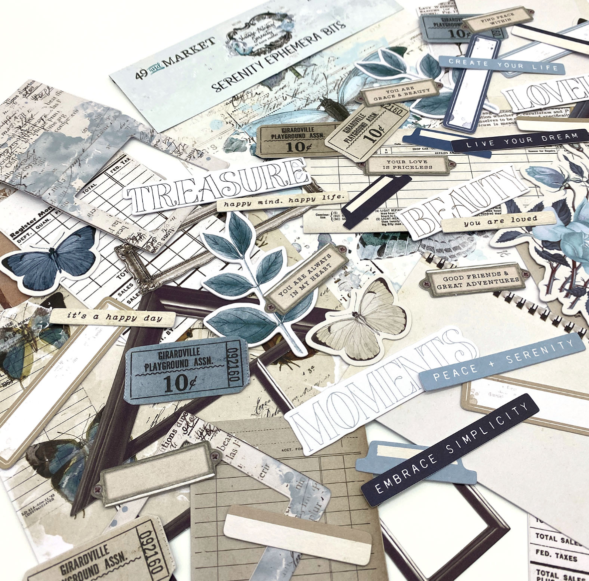 49 And Market - Vintage Artistry - Serenity - Ephemera Bits